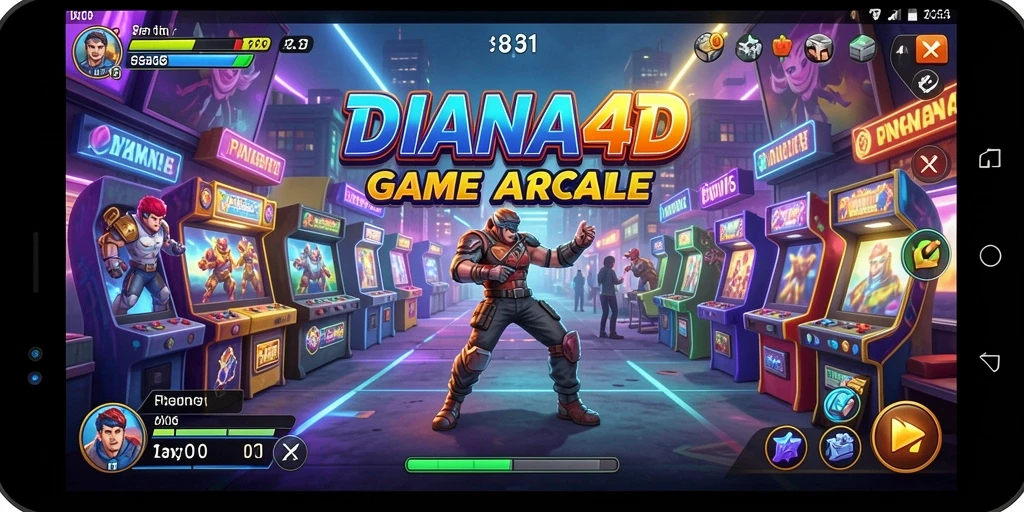 Tampilan gameplay seru di DIANA4D, penuh aksi dan tantangan.