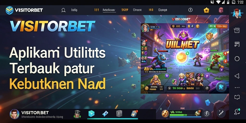 Tampilan antarmuka utama VISITORBET yang user-friendly.